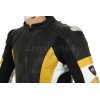 RSV Yellow Sports Biker Leather Motorcycle Jacket